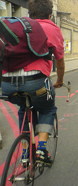 London's leading fakenger.  Pic by Jono