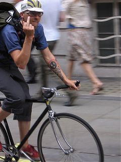 Up yours, sweaty! pic: Selimski Up yours, sweaty! pic: Selimski