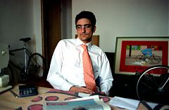 The editor contemplates a new career as an executive car driver.  Pic: Karl Blanchet