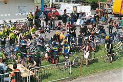 preparing for the final of ECMC 2003. Pic: April Sauerwine preparing for the final of ECMC 2003. Pic: April Sauerwine